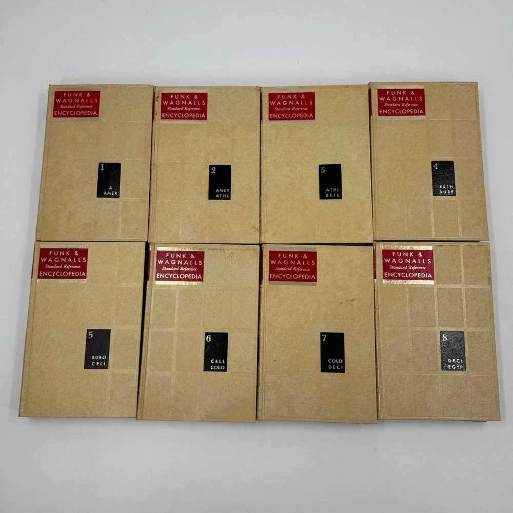 Funk & Wagnalls Standard Reference Encyclopedia Volumes 1-15 Vintage 1965 Set‎
